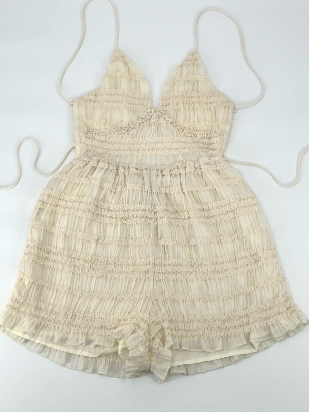 Princess Polly Pyper Strappy-back Ruffle Romper - Picture 5 of 11